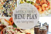 Weekly Family Meal Plan 23