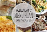 Our Family’s 32nd Weekly Menu