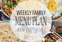 Week 56 Family Dinner Inspiration