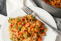 Hearty Beef and Rice Bake