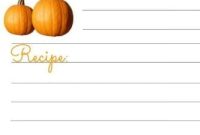 Cozy Fall Recipe Card Printables