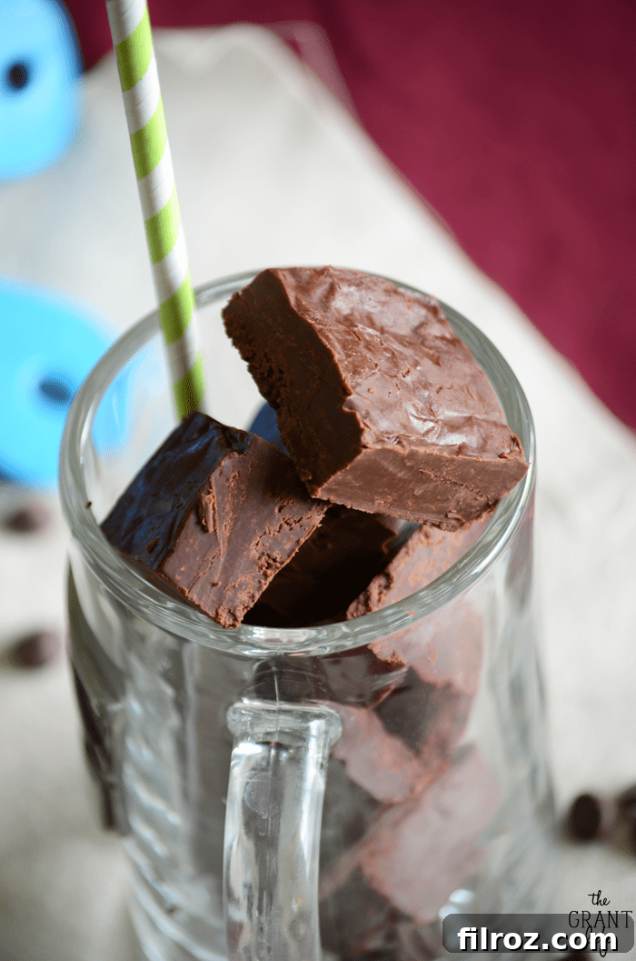 Root Beer Fudge on a plate ready to be enjoyed