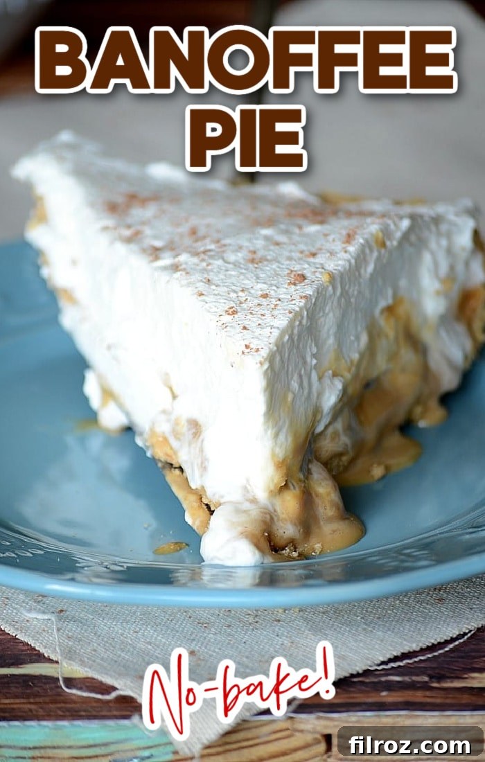 Learn how to make a no bake banoffee pie recipe
