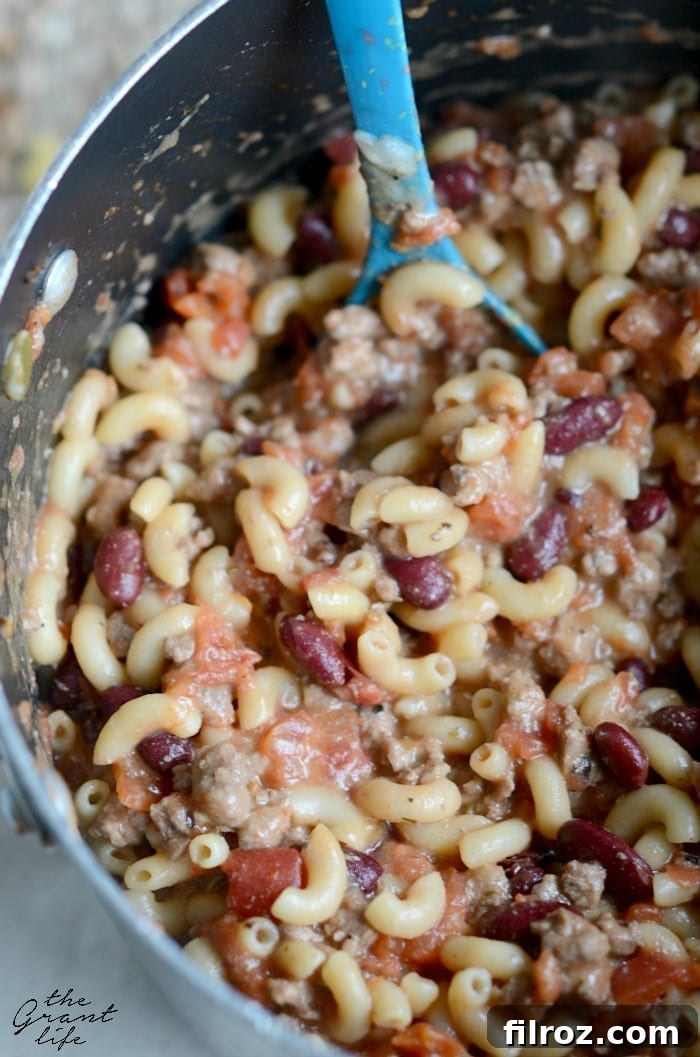 One-Pot Chili Mac and Cheese for easy weeknight dinners