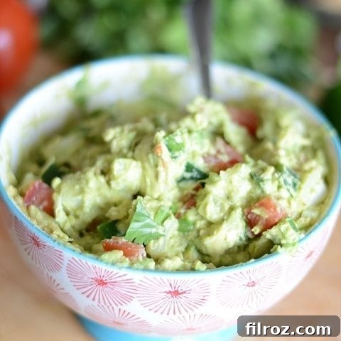 Homemade guacamole