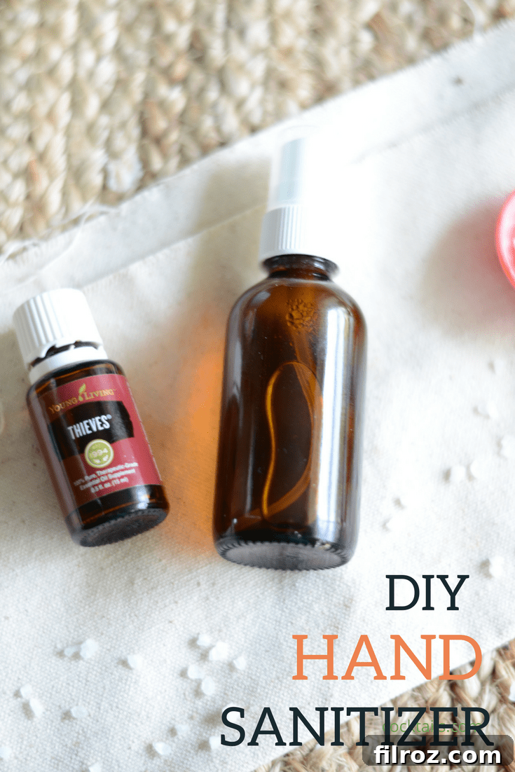 Natural Homemade Hand Sanitizer ingredients