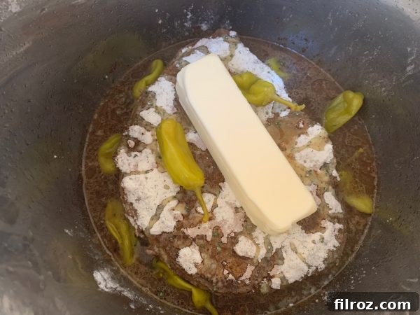 Mississippi Pot Roast prepared in an Instant Pot, a quicker alternative for busy cooks.