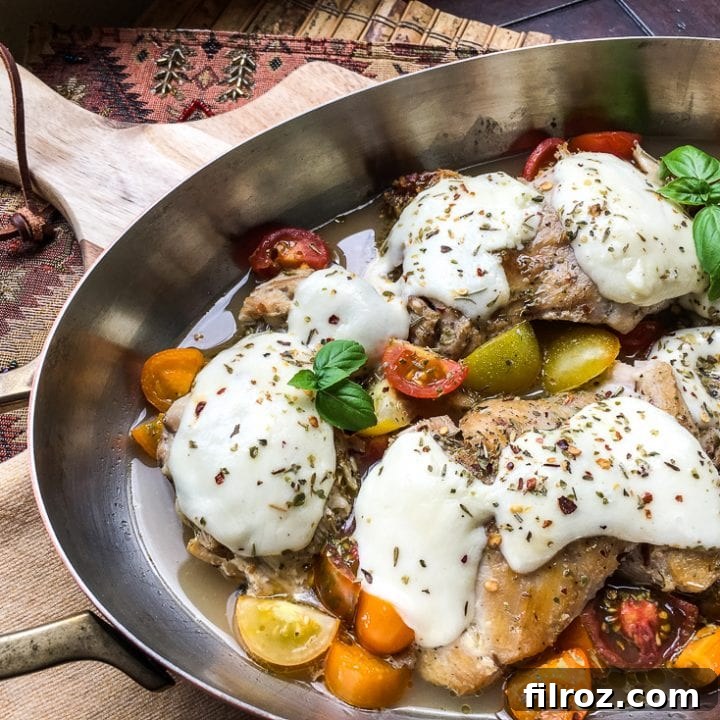 Easy mozzarella chicken - gluten free, Keto