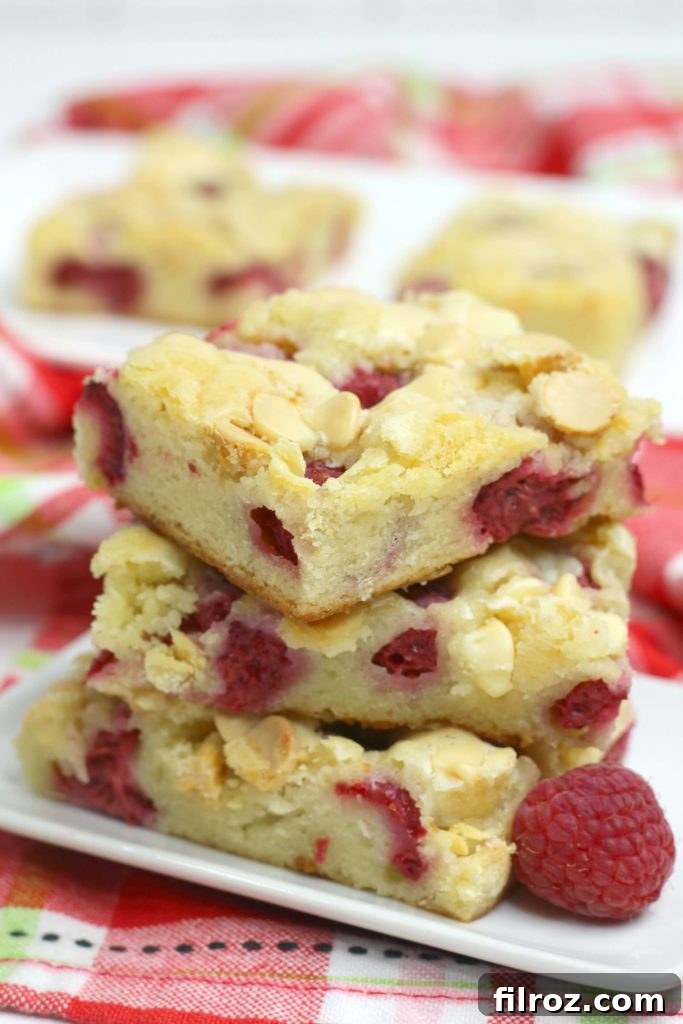 Buttery Sugar Cookie Bars 14 Decadent white chocolate and raspberry blondies