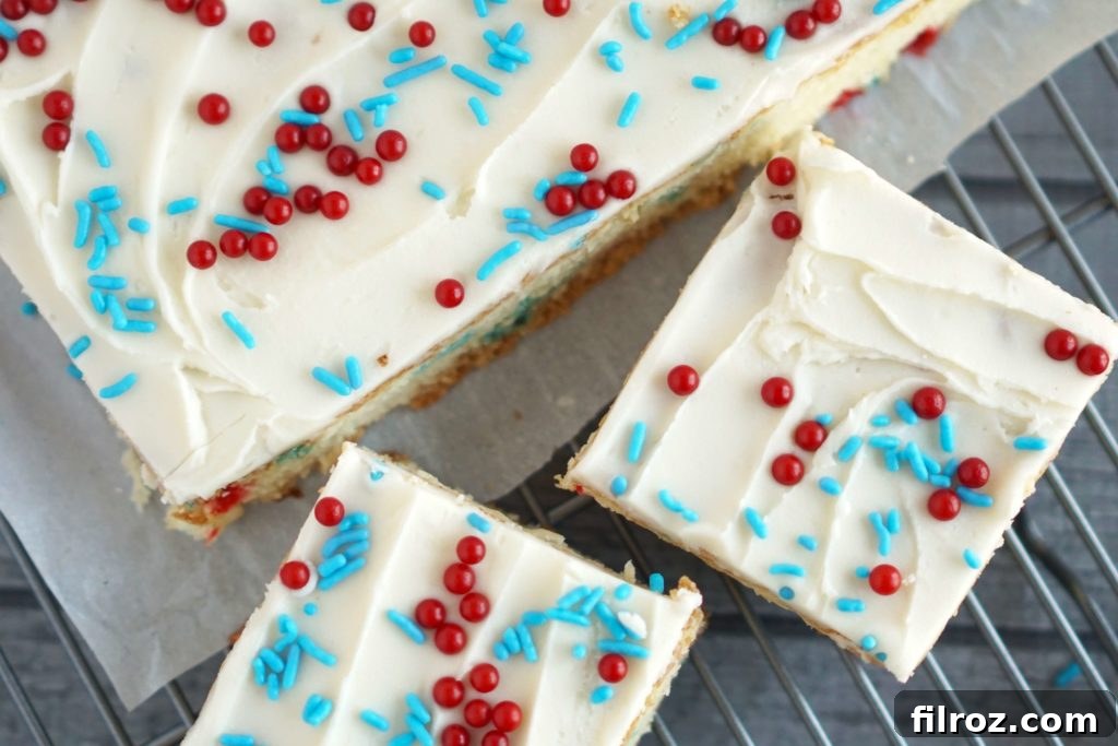 Buttery Sugar Cookie Bars 3 Easy-to-make sugar cookie bar recipe spread in a baking pan