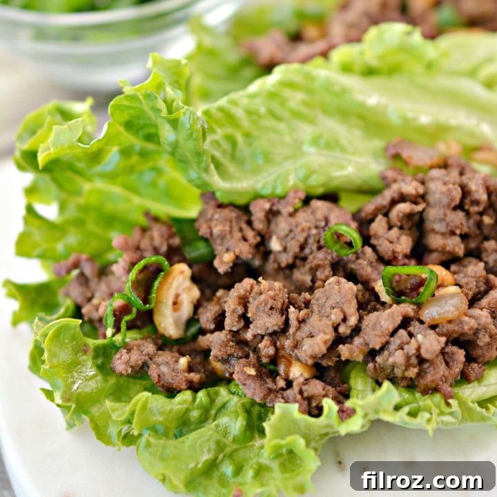 beef lettuce wraps
