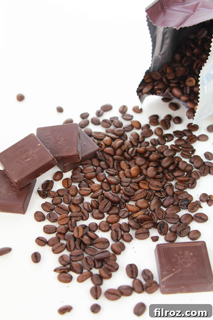 Ingredients for Easy Chocolate Covered Espresso Bean Recipe