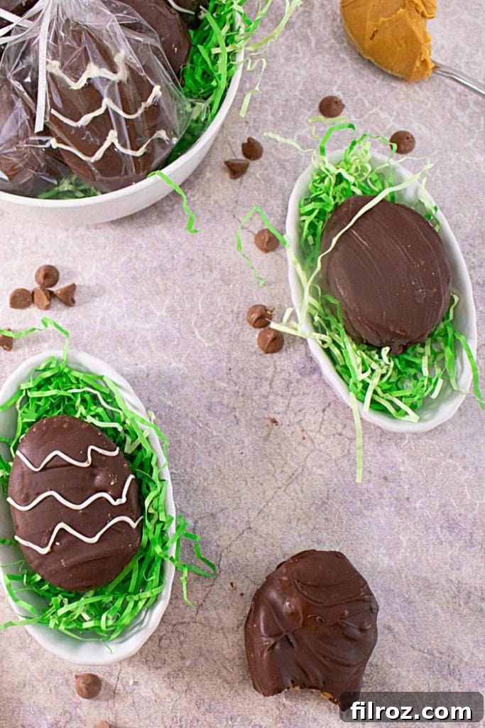 Homemade Reese's Peanut Butter Eggs for Easter