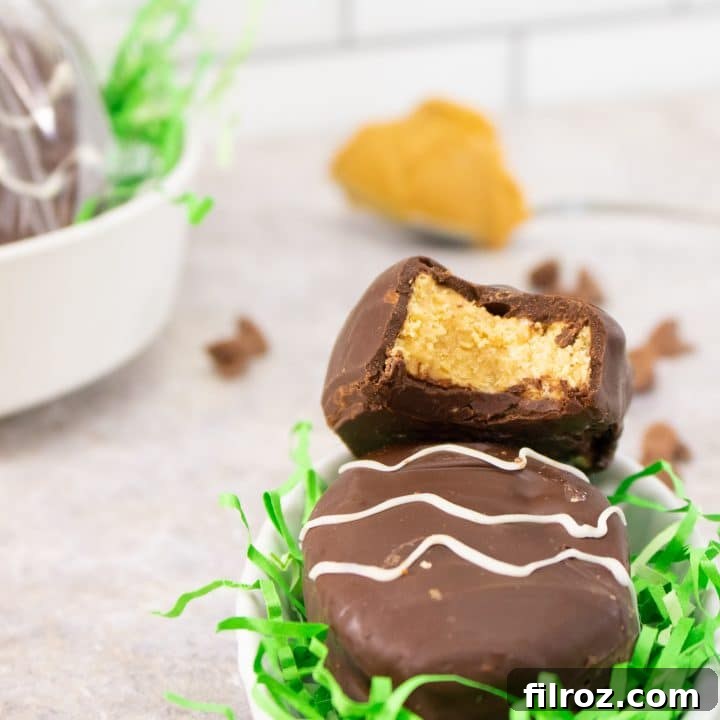 How to make homemade Reese's eggs, finished product