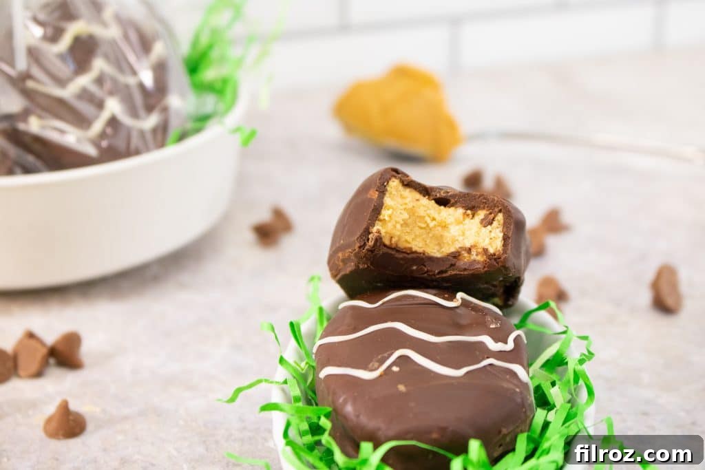 Ingredients for easy homemade Reese's eggs