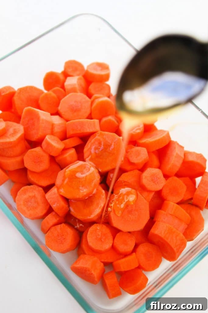 The best quick honey roasted carrots with rosemary