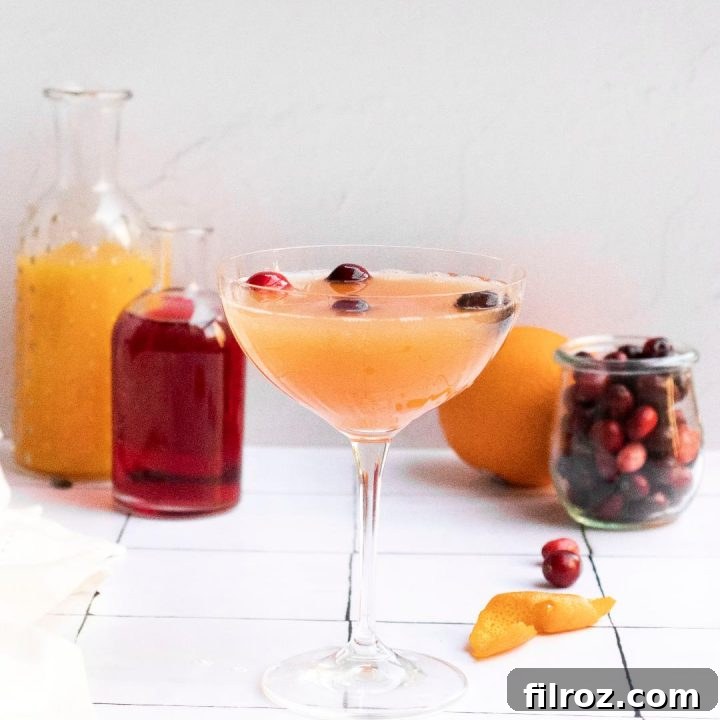 How to make a festive cranberry orange mimosa