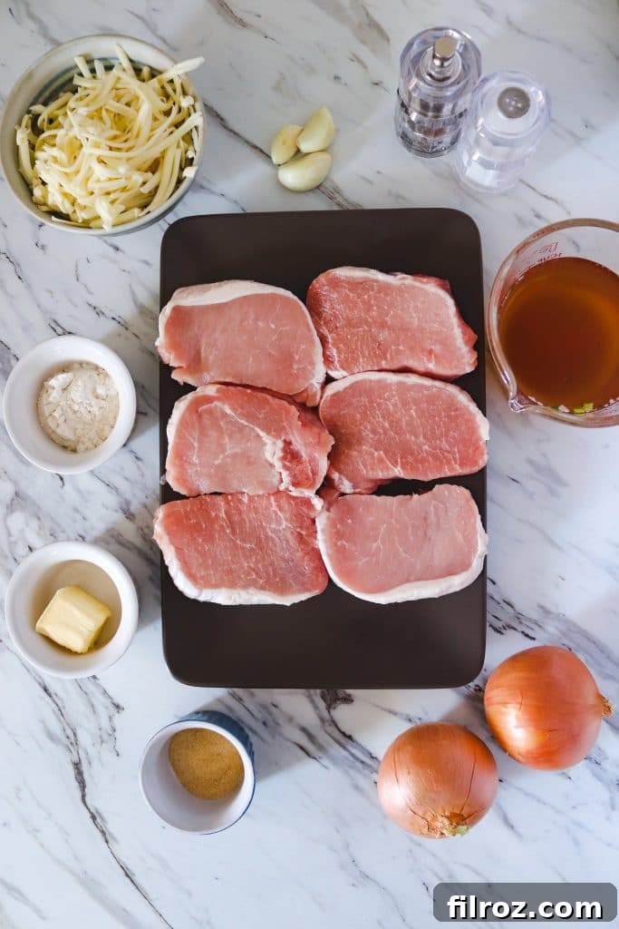 French Onion Smothered Pork Chops 3 Ingredients - French Onion Pork Chops
