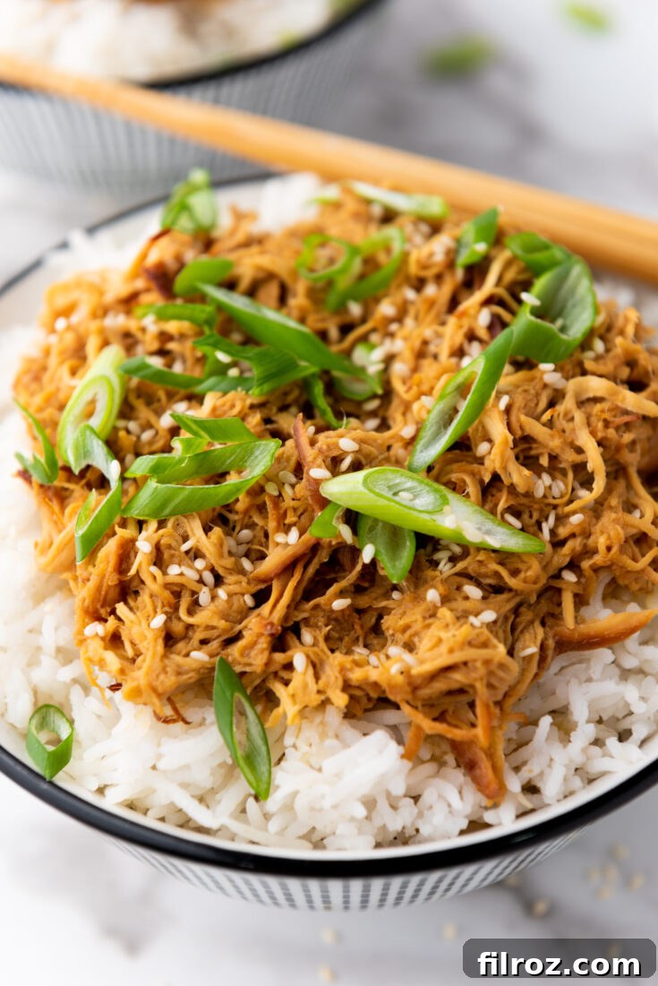 Honey garlic chicken recipe card pin image