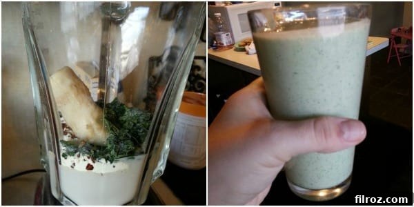 Shaklee smoothie 1 - Chocolate Spinach Ingredients