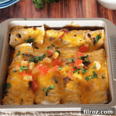 Delicious Crock Pot Roast Enchiladas for a simple meal
