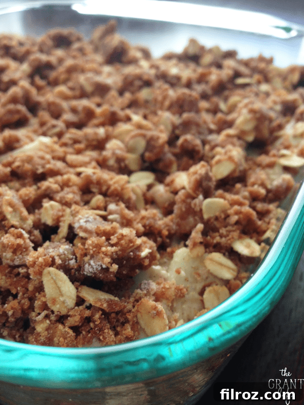 Apple Walnut Crumb Cake, an easy and delicious vegan recipe.