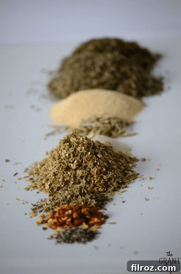 Homemade Italian Seasoning mix in a jar, ready for use